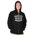 thumbnail image 1 of Official Spokes Person Biker Humor Zip Up Hoodie Men's Women's Brisco Brands S, 1 of 6