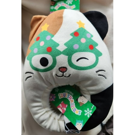 Official Squishmallows Christmas Cam the Cat Slippers Size 6-7