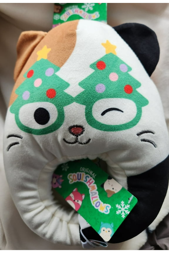 Official Squishmallows Christmas Cam the Cat Slippers Size 6-7