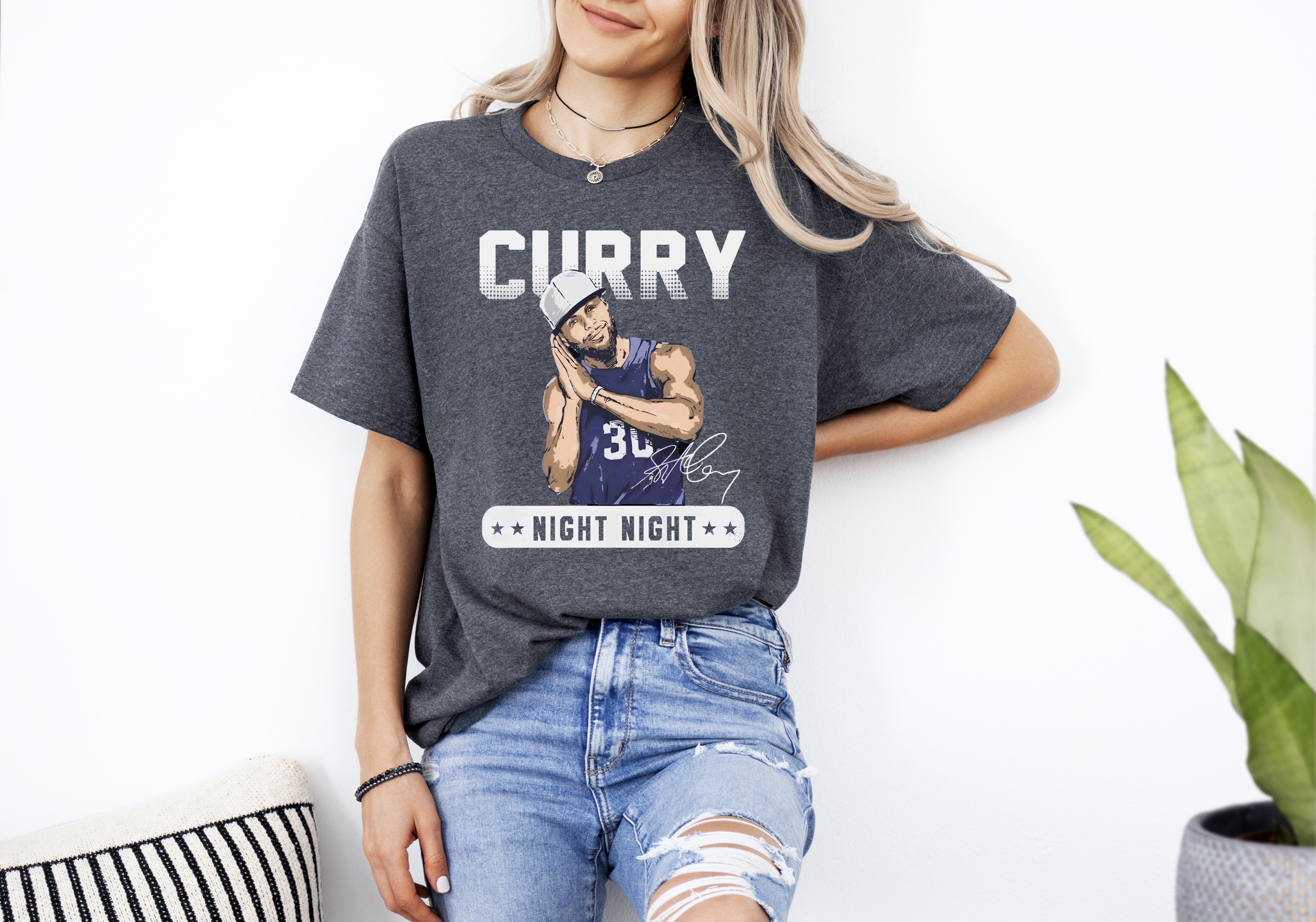 Official Steph Curry Night Night Olympic Paris 2024 Signature Tshirt