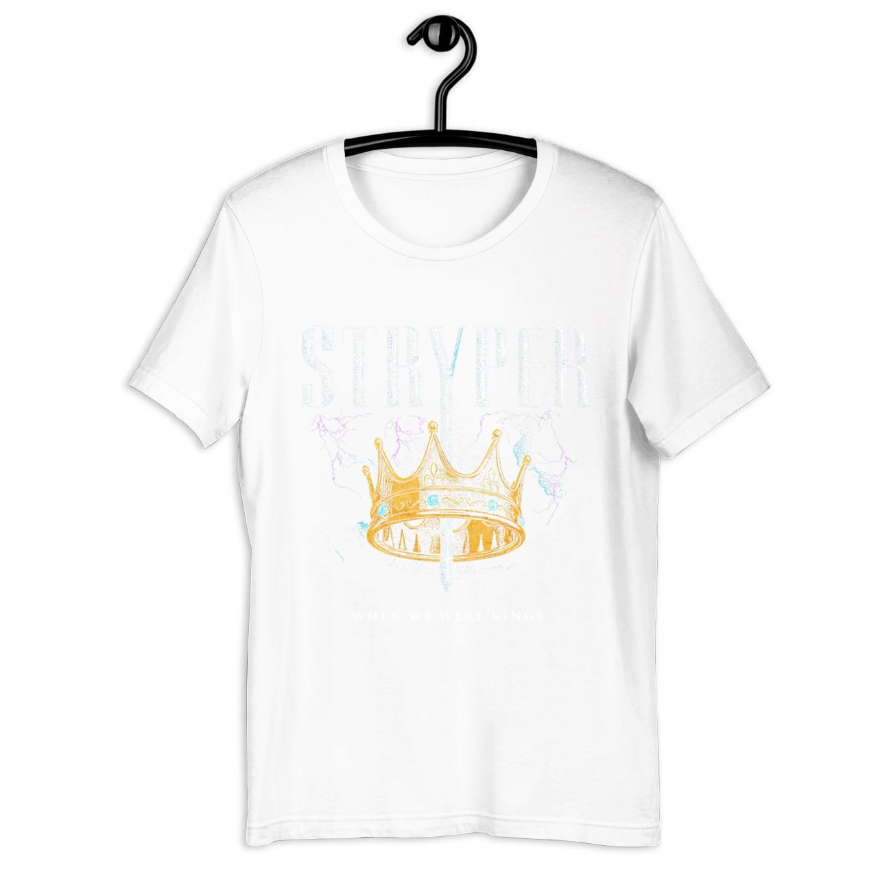Official Stryper 40th Anniversary Tour When We Were Kings Crown Shirt