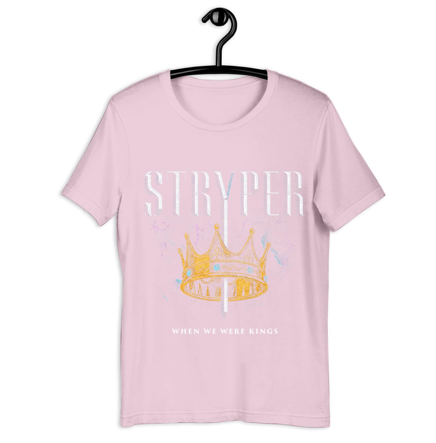 Official Stryper 40th Anniversary Tour When We Were Kings Crown Shirt