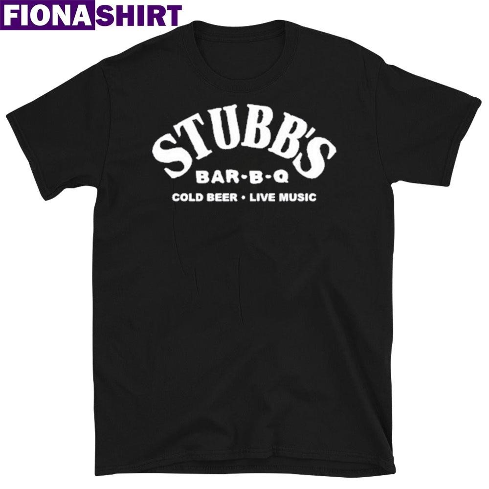 Official Stubbs Bar B Q Cold Beer Live Music Shirt