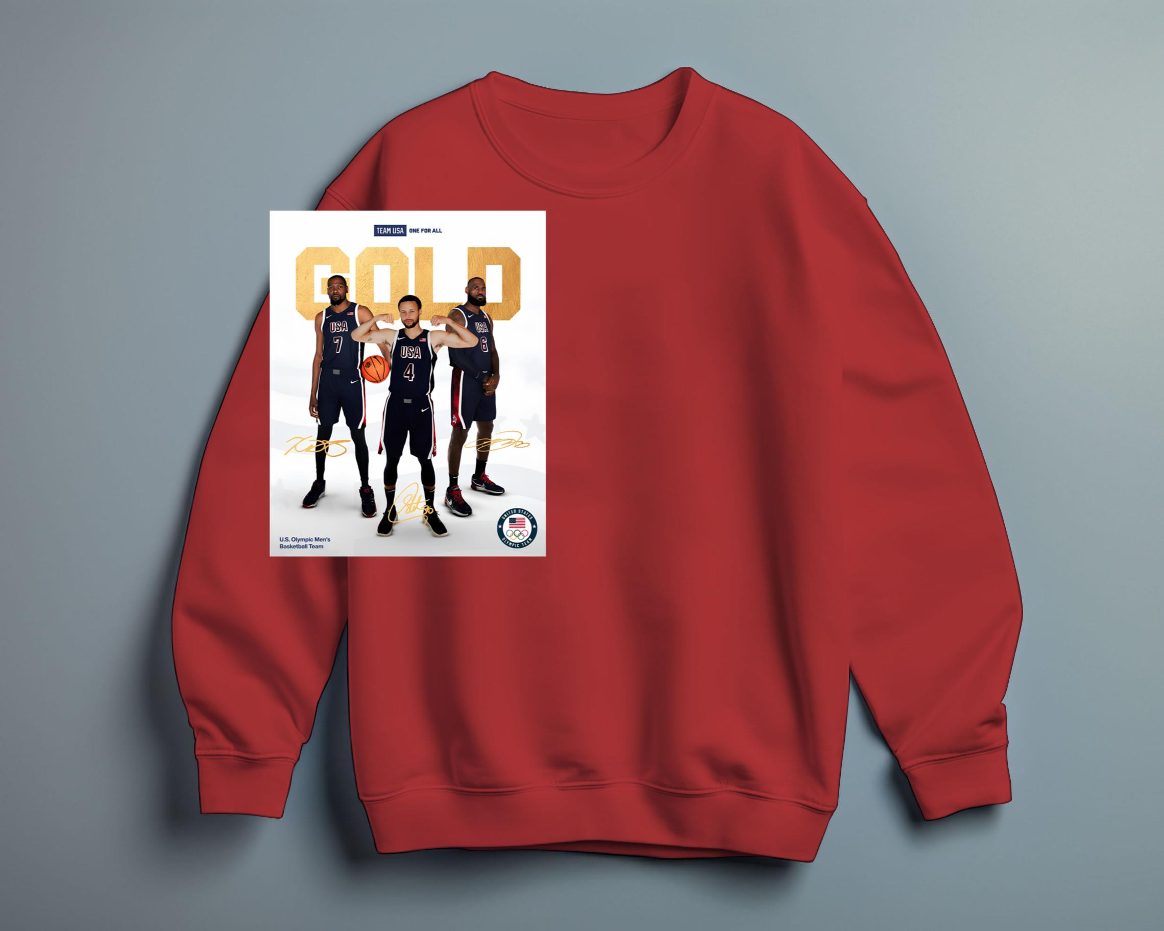 Official Team Usa Us Olympic Mens Basketball Team Gold Medal Signatures