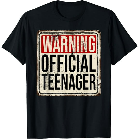 t-shirt Official Teenager 13th Birthday 13 Year Old Boys Girls T-Shirt mens，black，women，funny，men，journey，Crew Neck, Short Sleeve,printing
