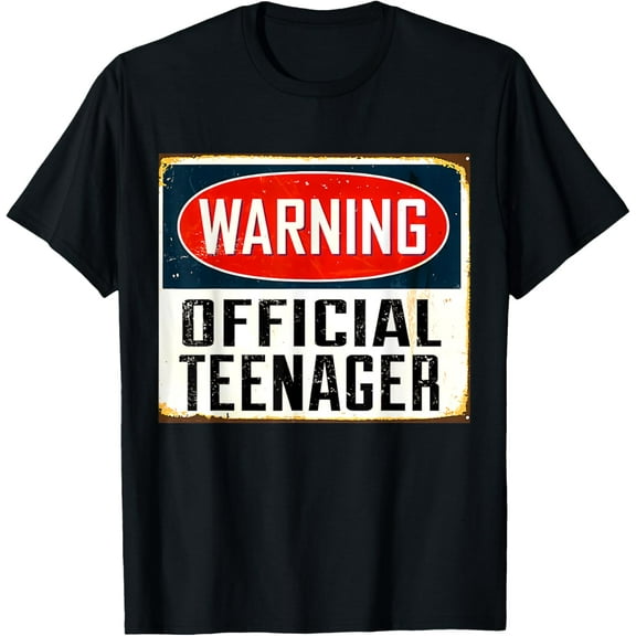 Official Teenager 13th Birthday Gift 13 Year Old Boys Girls T-Shirt mens t shirt，black，women，funny，misfits，men，journey