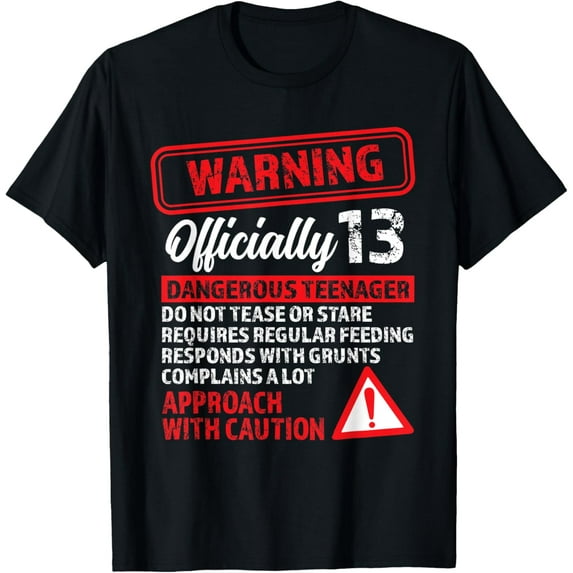 Official Teenager 13th Birthday Gifts 13 Yr Old Boys & Girls T-Shirt
