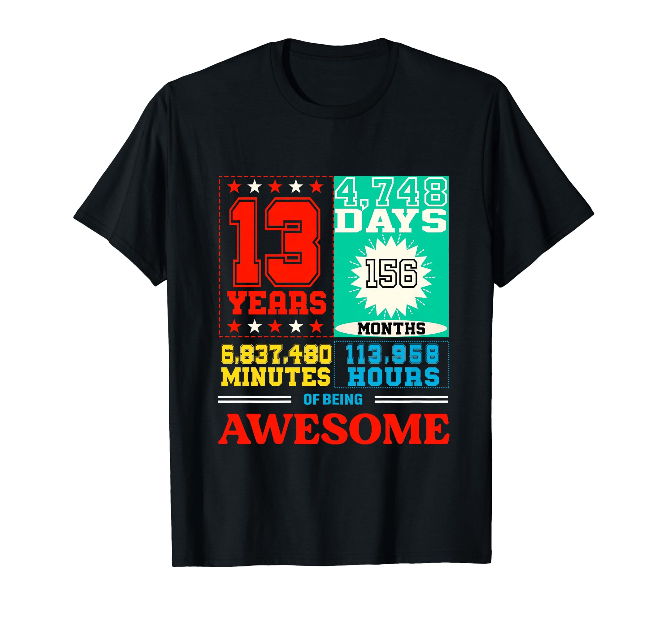 Official Teenager 13th Birthday Shirt 13 Year Old Boys Girls T-Shirt