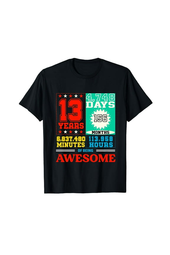 Official Teenager 13th Birthday Shirt 13 Year Old Boys Girls T-Shirt