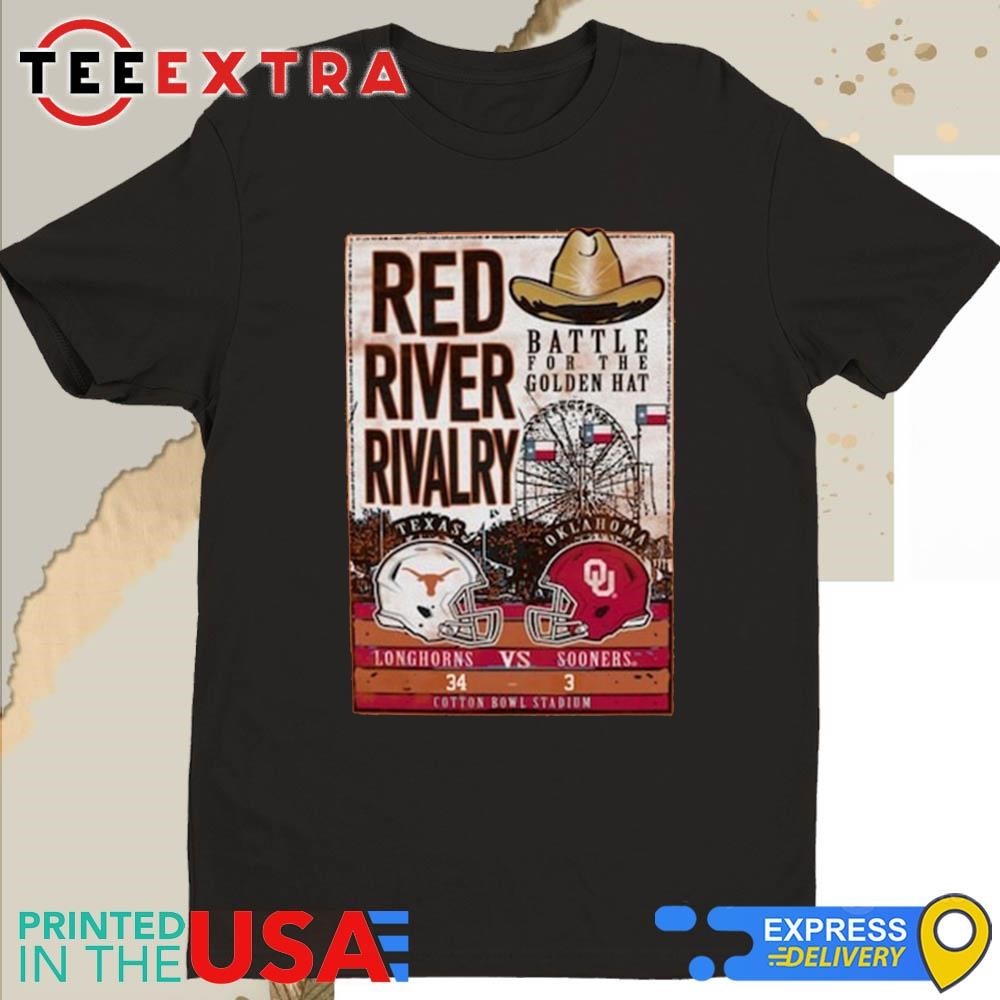 Official Texas Orange Texas Longhorns 2024 Red River Rivalry Battle For