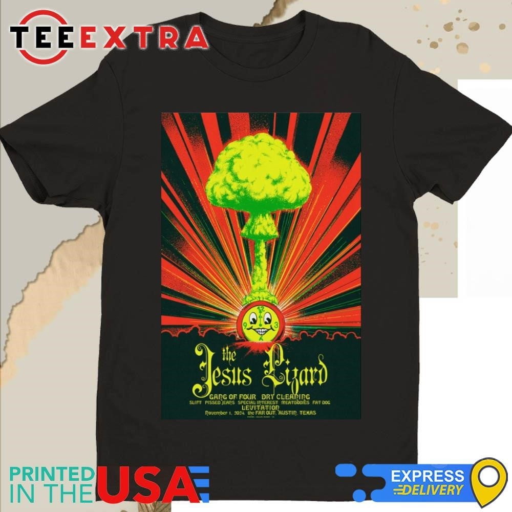 Official The Jesus Lizard Nov 1 2024 Levitation Austin Tx Shirt