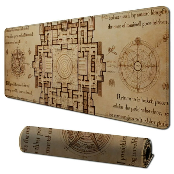 Official The Marauders Map XXL Mouse Mat - Desk Pad Non-Slip Rubber Base Mouse Pad, Gaming Mouse Pad
