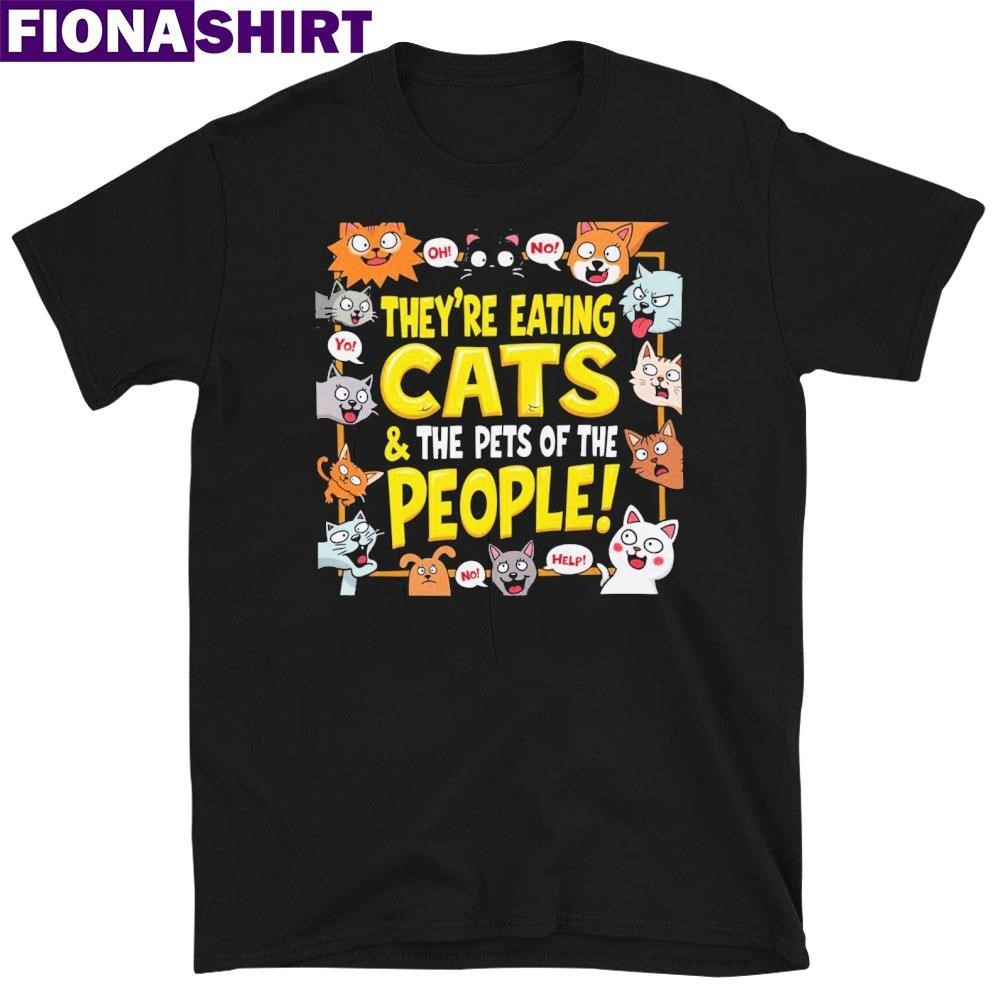 Official Theyre Eating Cats Halloween Costume Shirt