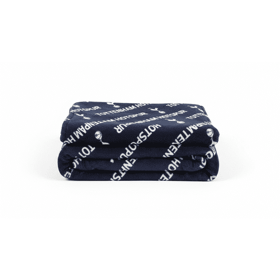 Official Tottenham Hotspur FC Fleece Throw Blanket | Super Soft Soccer Design | Warm Super Soft Feel Blue Throw | Perfect for Home Bedroom Sleepovers & Camping