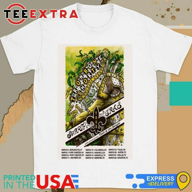 Official Troy Andrews Tour Shorty Gras 2025 Shirt
