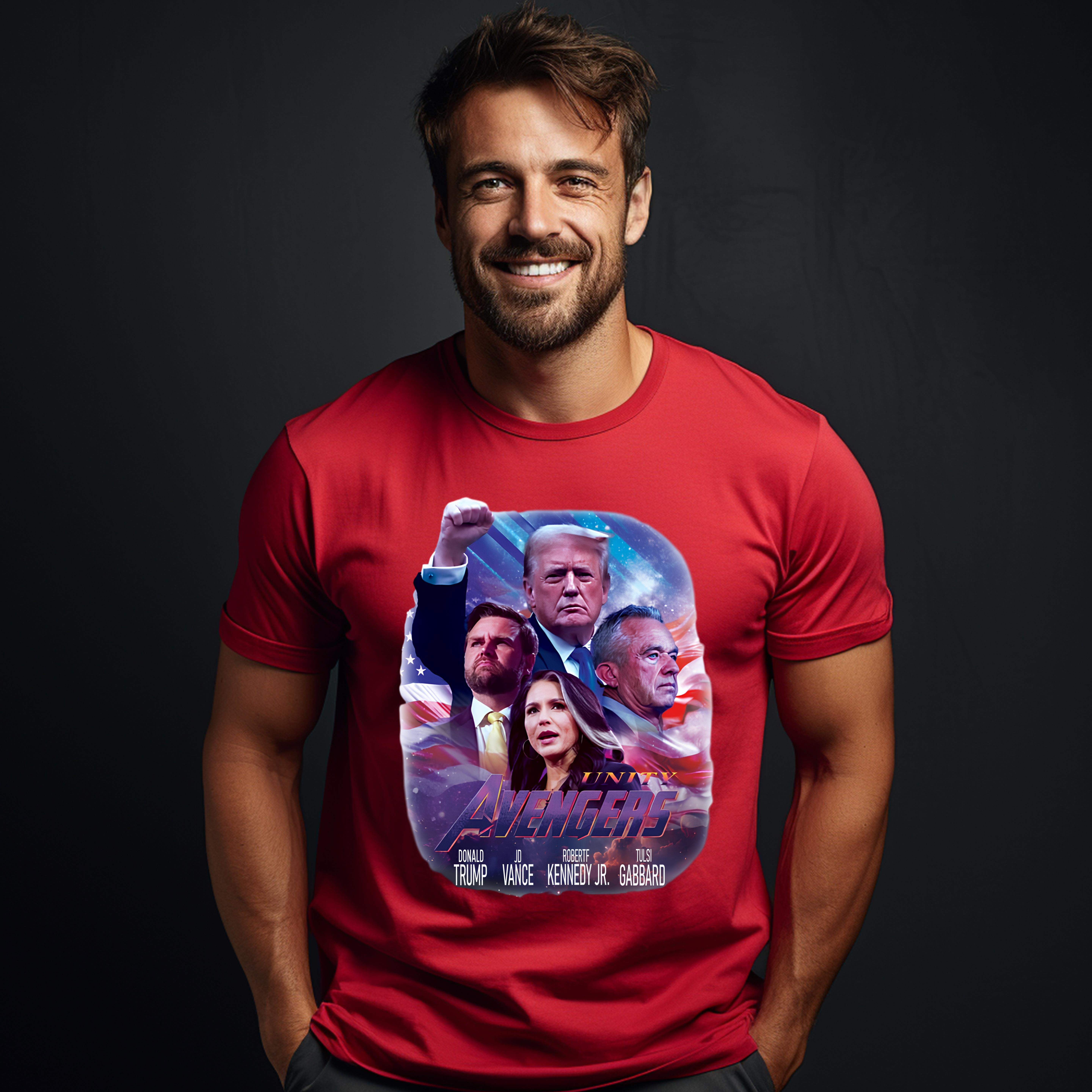 Official Trump Vance Kennedy Jr Tulsi Gabbard Unity Avengers UNISEX T ...