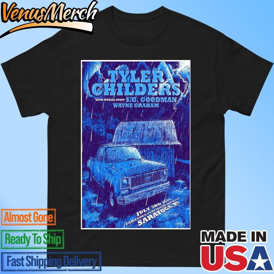 Official Tyler Childers Tour In Saratoga Ny Jul 3 2024 Poster Shirt