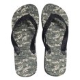 thumbnail image 1 of Official U.S. Army Adult Men Premium Camouflage Sandals Flip Flop Thong (Size Medium, Black Thong), 1 of 3