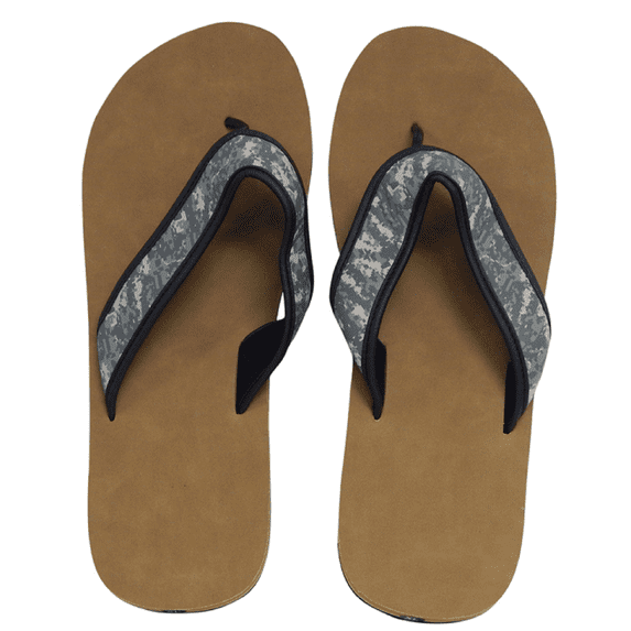 Official U.S. Army Adult Men Premium Camouflage Sandals Flip Flop Thong (Size Small Camo Thong)