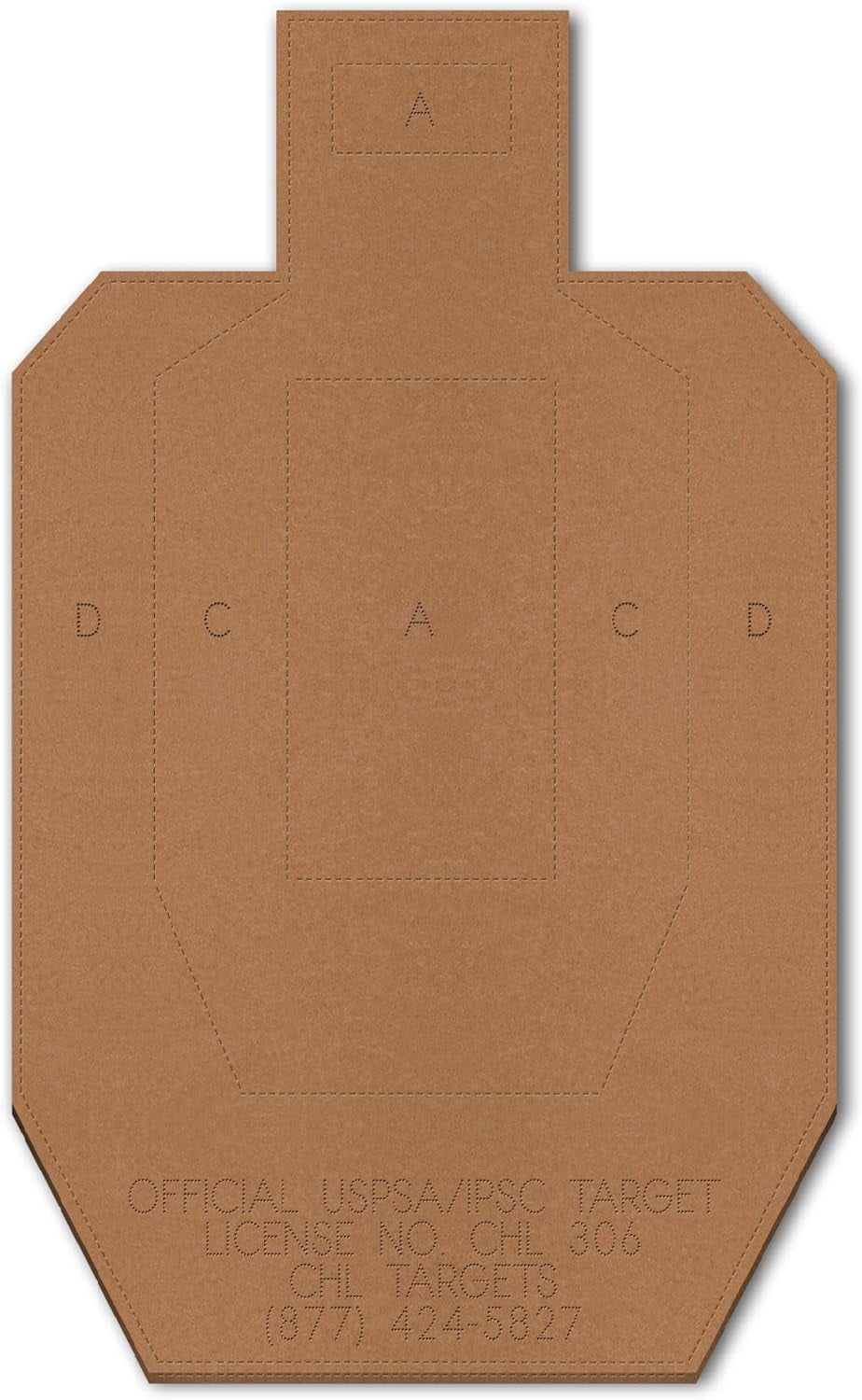 Official USPSA/IPSC Cardboard Targets, Competition Torso Target