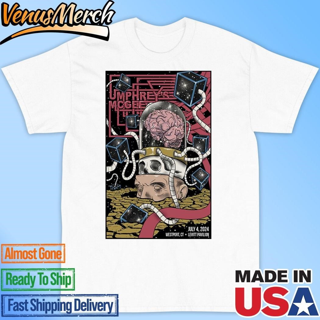 Official Umphreys Mcgee July 4 2024 Levitt Pavilion Westport Ct Poster