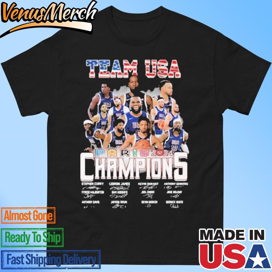 Official United States Mens National Basketball Team Paris 2024 Olympic