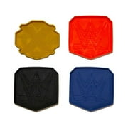 Official WWE Authentic 4-Piece Championship Cookie Cutter Set Multi
