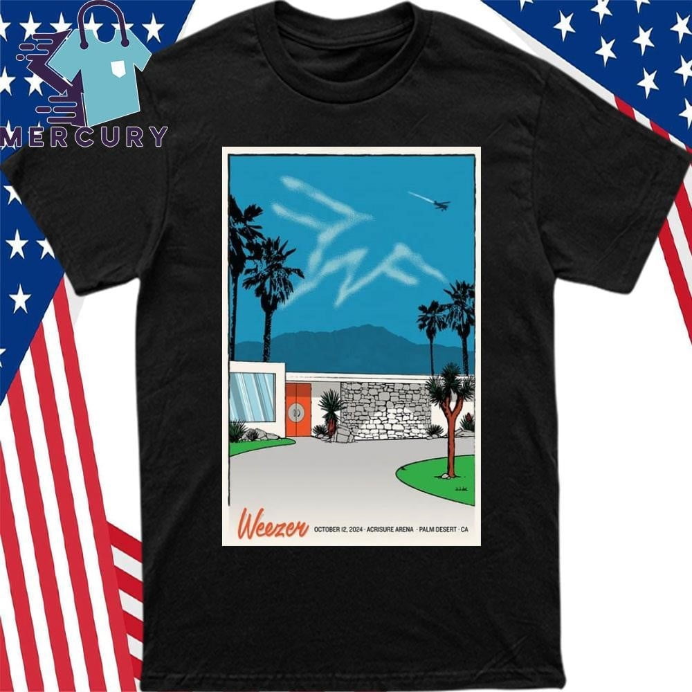 Official Weezer Acrisure Arena In Palm Desert Ca Oct 12 2024 Poster