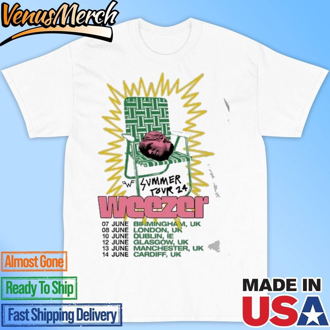 Official Weezer Lawn Chair Tour Shirt