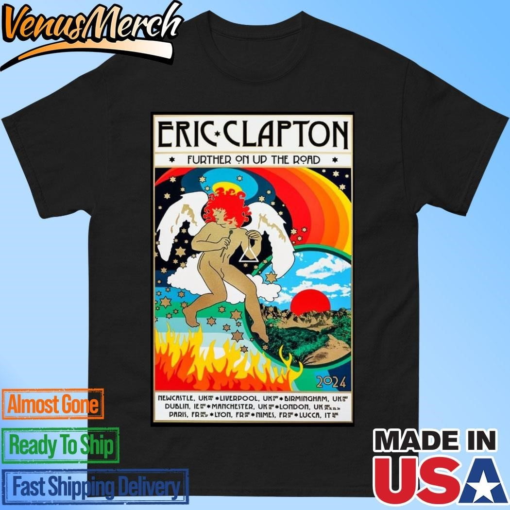 Officialericclaptonfurtheronuptheroadeutour2024postershirt