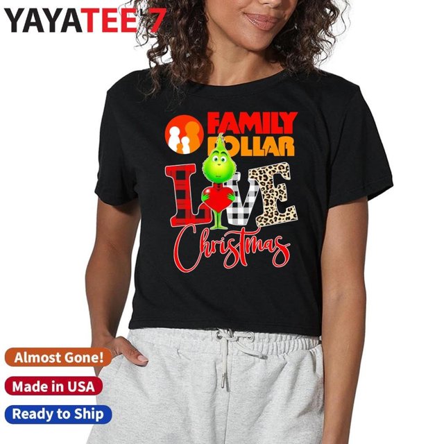 Officialgrinchlovefamilydollarchristmas2024seasonwomenstshirt