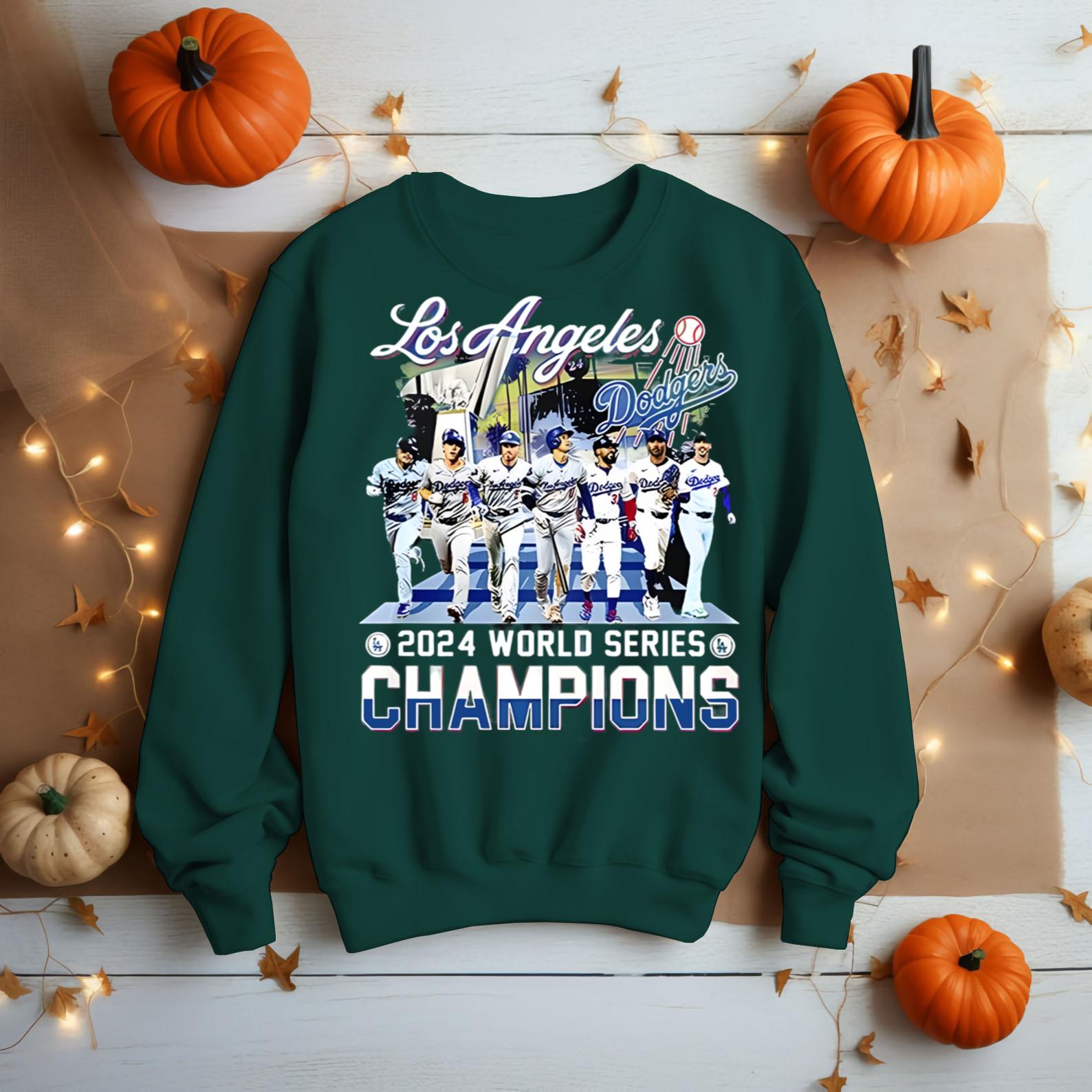 Officiallosangelesdodgersplayerwalking2024worldserieschampions