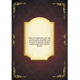 thumbnail image 1 of Official regulations for the government of public and private hospitals refuges orphanages and infants' homes (Paperback), 1 of 1
