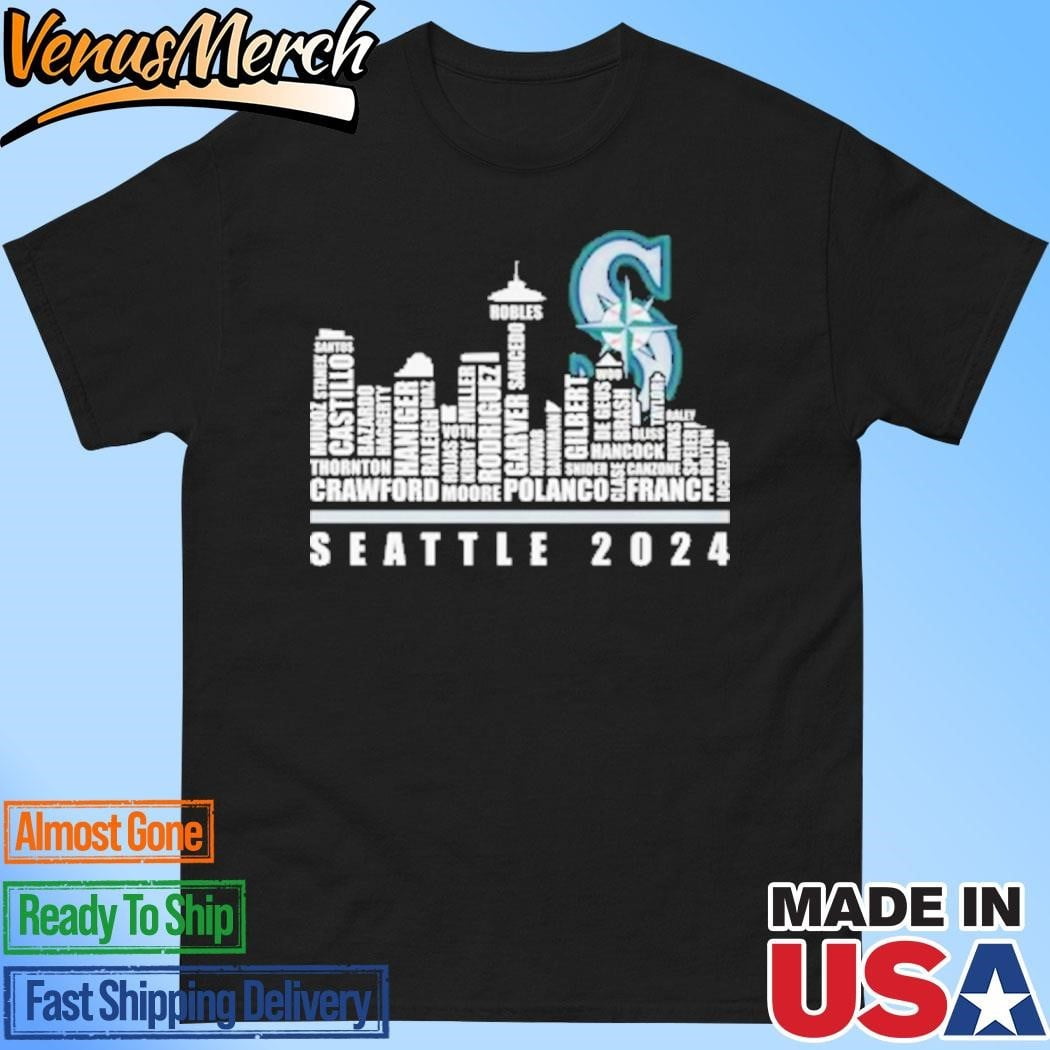 Officialseattlemarinersthebaseballteam2024skylineshirt