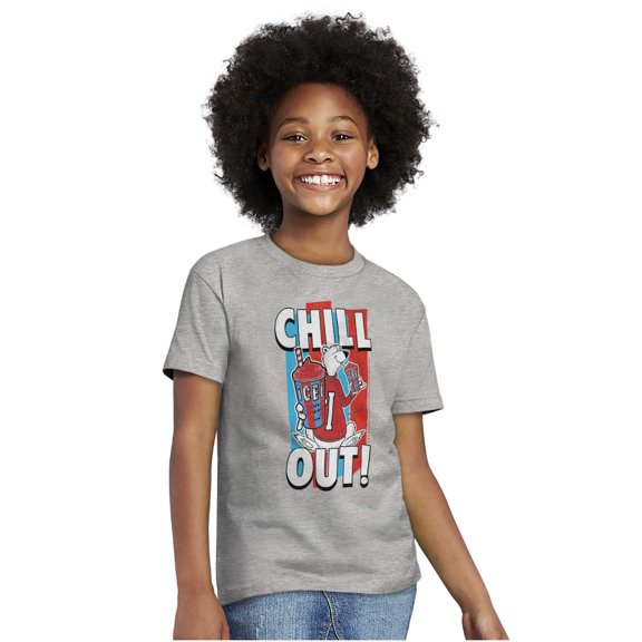 Officially Icee Logo Chill Out Crewneck T Shirts Boy Girl Teen Brisco Brands L