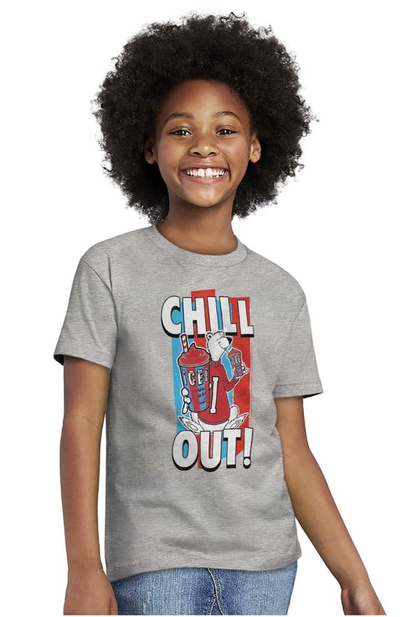 Officially Icee Logo Chill Out Crewneck T Shirts Boy Girl Teen Brisco Brands M