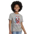 thumbnail image 1 of Officially Icee Logo Chill Out Crewneck T Shirts Boy Girl Teen Brisco Brands XS, 1 of 6