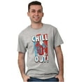 thumbnail image 1 of Officially Icee Logo Chill Out Men's Graphic T Shirt Tees Brisco Brands S, 1 of 4