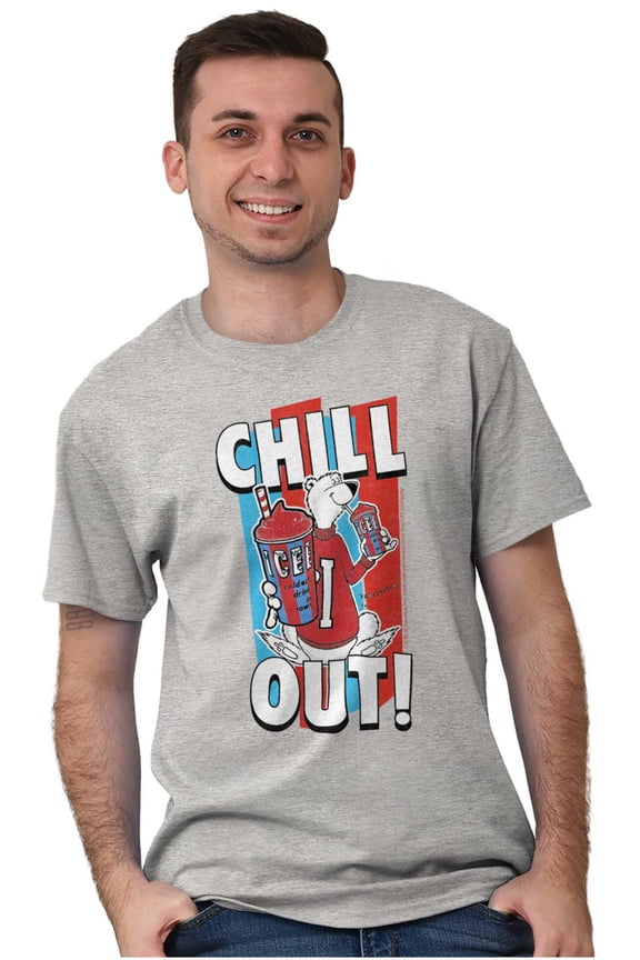 Officially Icee Logo Chill Out Men's Graphic T Shirt Tees Brisco Brands S