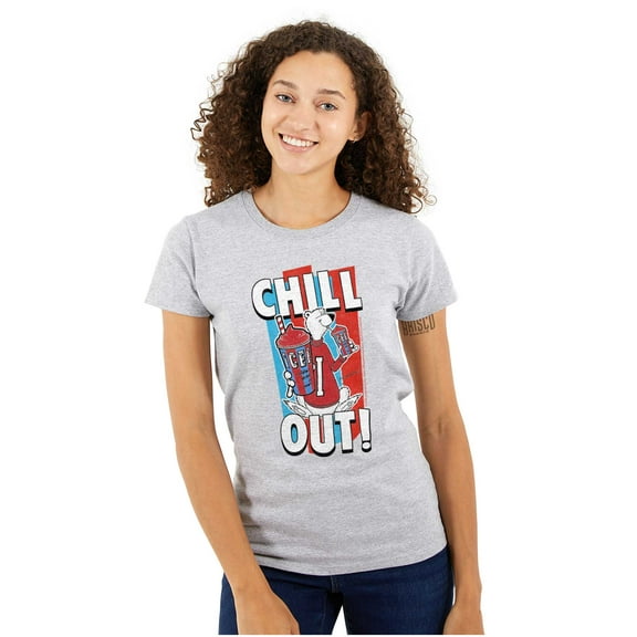Officially Icee Logo Chill Out Women's T Shirt Ladies Tee Brisco Brands S