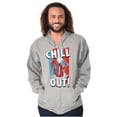 thumbnail image 1 of Officially Icee Logo Chill Out Zip Up Hoodie Men's Women's Brisco Brands S, 1 of 6