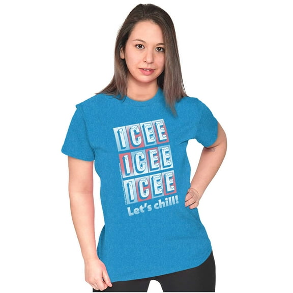 Officially Icee Logo Lets Chill Women's Plus Size Shirt Brisco Brands 2X