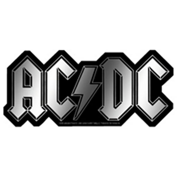 Officially Licensed, AC/DC Logo Sticker, Chrome
