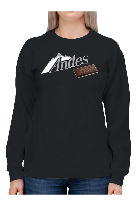 Officially Licensed Andes Mint Chocolate Thins Delight Women's Sweatshirt