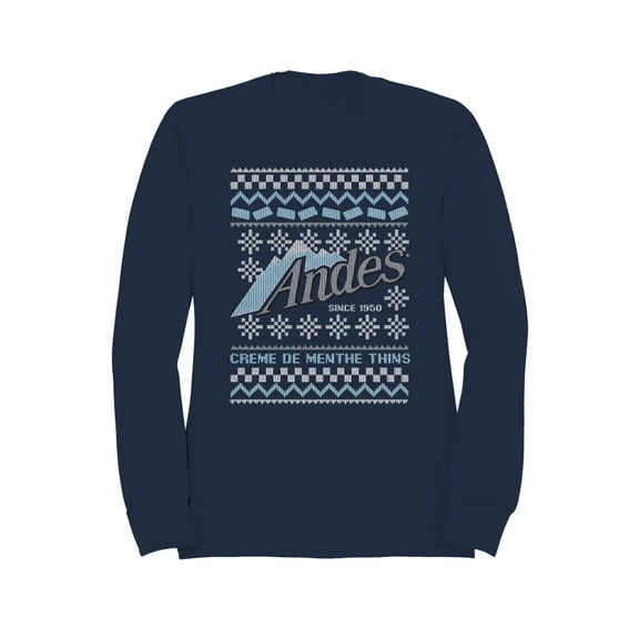 Officially Licensed Andes Mint Chocolate Ugly Sweater Design Men's Sweatshirt