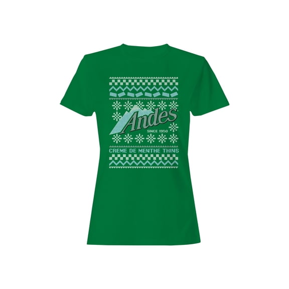 Officially Licensed Andes Mint Chocolate Ugly Sweater Design Women's T-shirt