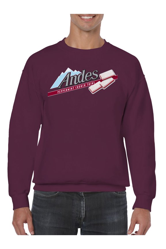 Officially Licensed Andes Mint Peppermint Crunch Thins Men's Sweatshirt