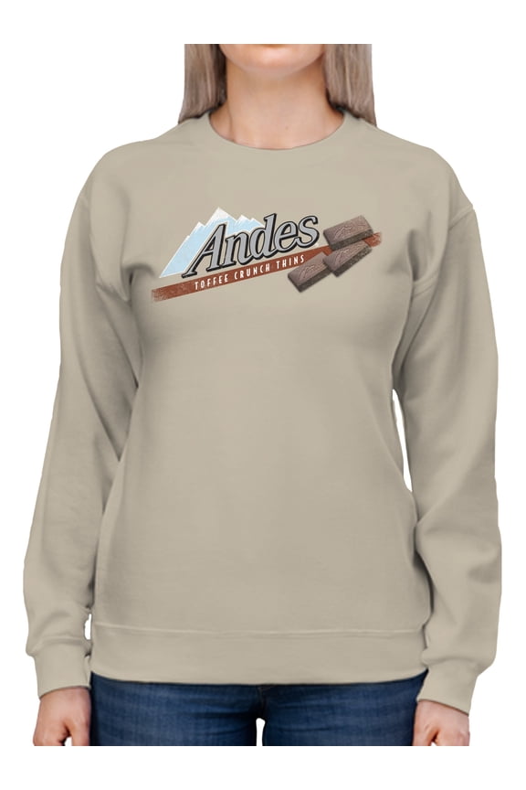 Officially Licensed Andes Mint Toffee Crunch Thins Delight Women's Sweatshirt