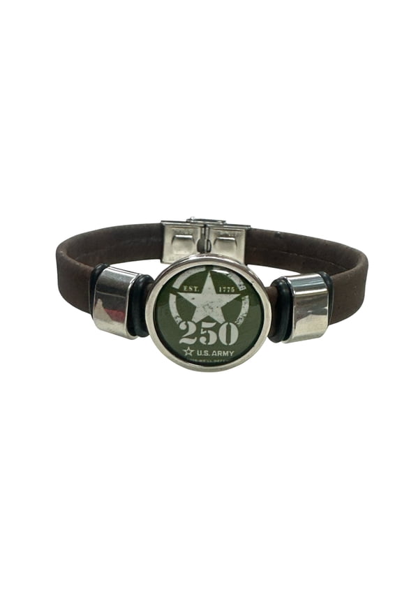Unisex Brown Army Cork Bracelet - 250th Anniversary Collection | Officially Licensed