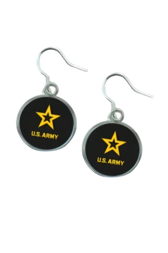 Army Earrings - Officially Licensed, Sterling Silver